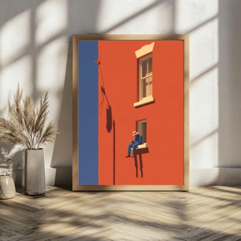 Vintage Collectible Toys - Vintage Minimalist Abstract Warm Sunny Figure