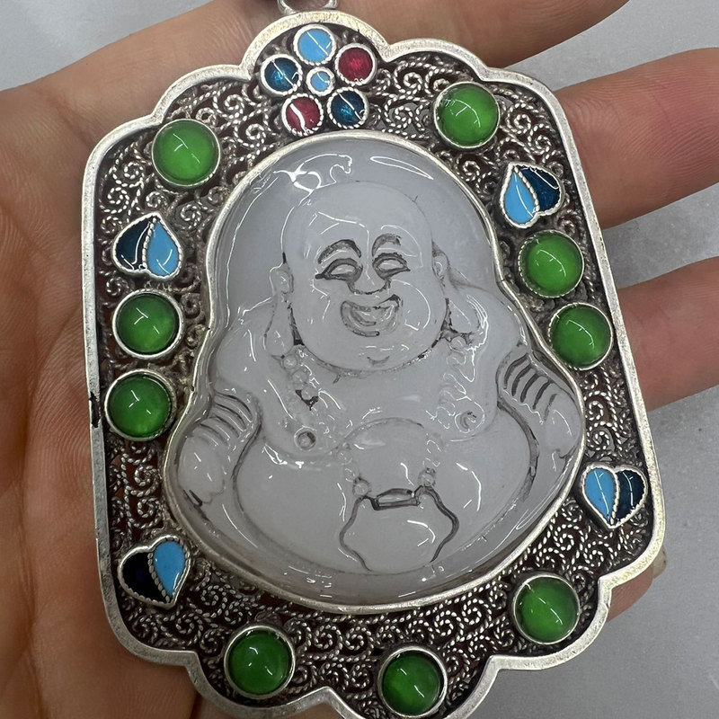 Vintage Collectible Market - Vintage folk collectible zinc alloy silver-plated