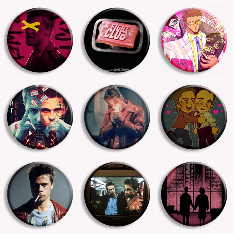Vintage Collectible Pins - Retro Classic Movie Fight Club Soap