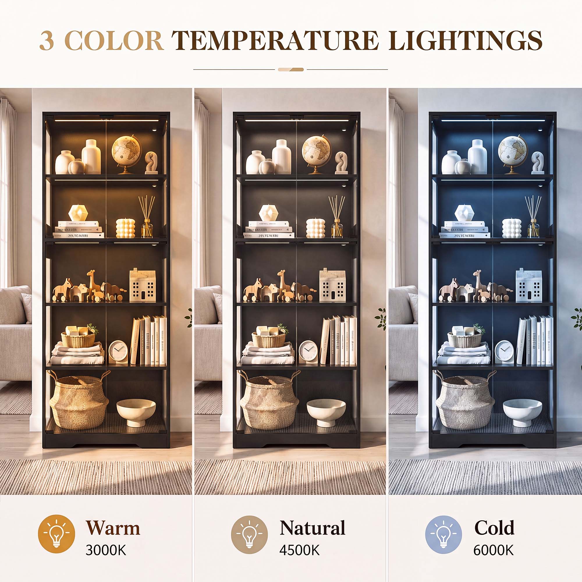 TCGBKAF 5‑Tier Display Cabinet - огляд і ціна Collectible & Vintage Dolls For Wedding