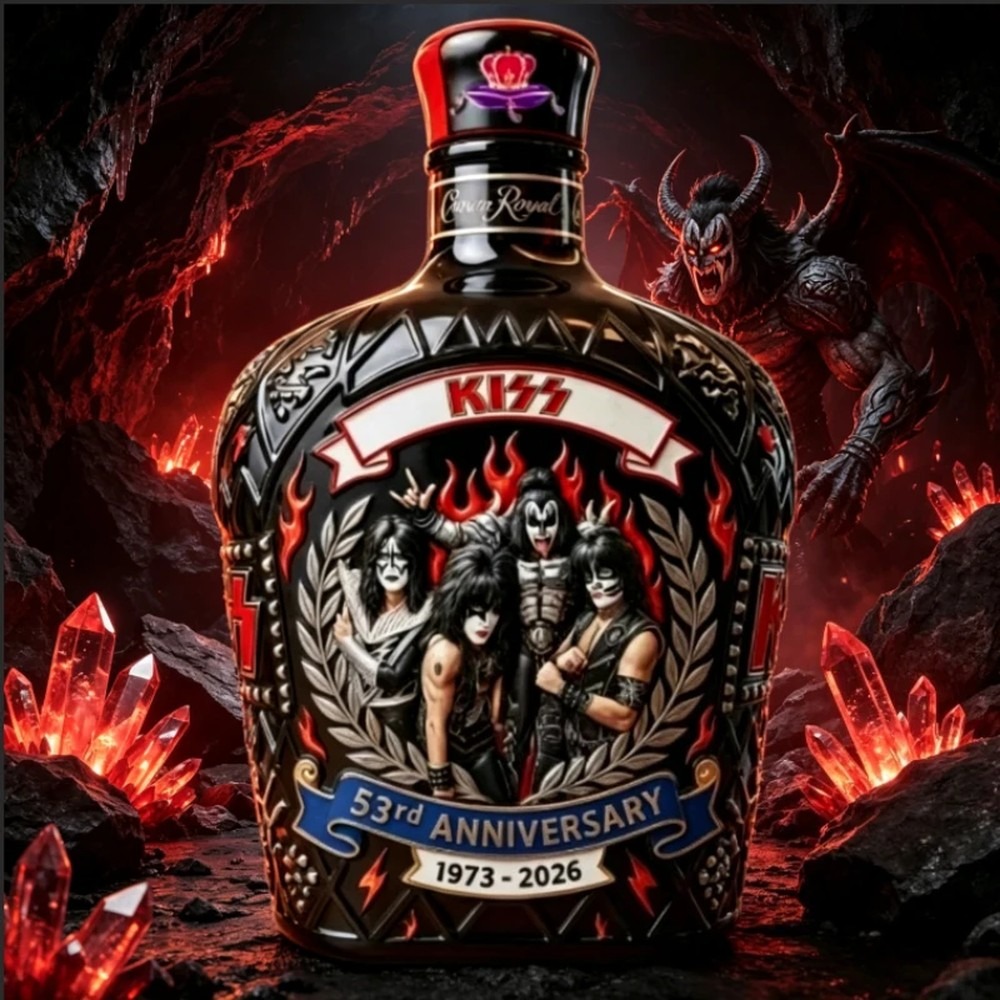 YING-KISS Band Whiskey Decante - огляд і ціна Vintage Collectible Liquor Bottles
