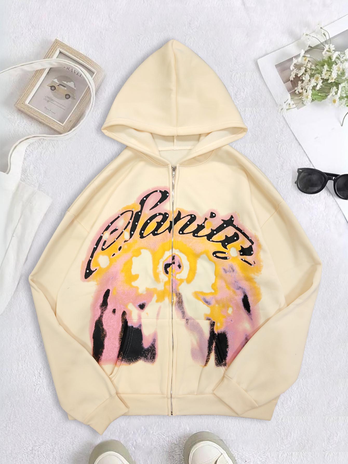 American Retro Autumn And Wint - огляд і ціна Vintage Zip Hoodie