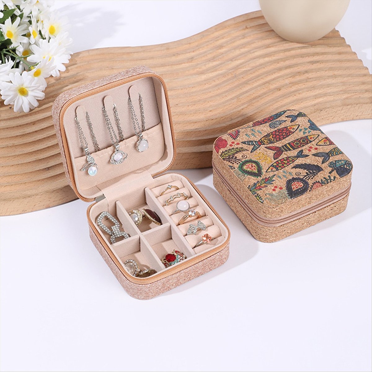 [N84R] 4PCS Vintage Cork Jewel - огляд і ціна Vintage Necklace