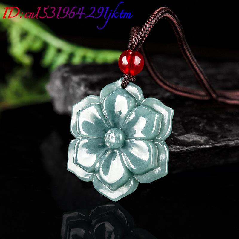 Burmese Jadeite Flower Pendant - огляд і ціна Vintage Necklace