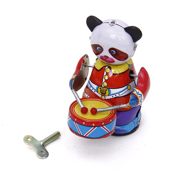 Wind Up Clockwork Panda Drumme - огляд і ціна Vintage Collectible Toys