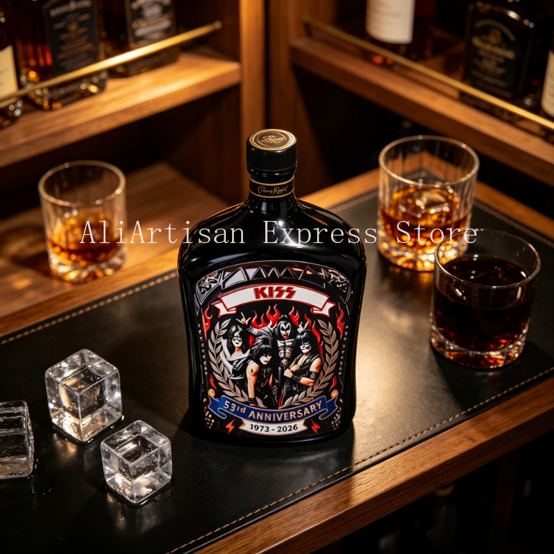 Rock‑Music Inspired Whiskey De - огляд і ціна Vintage Collectible Liquor Bottles