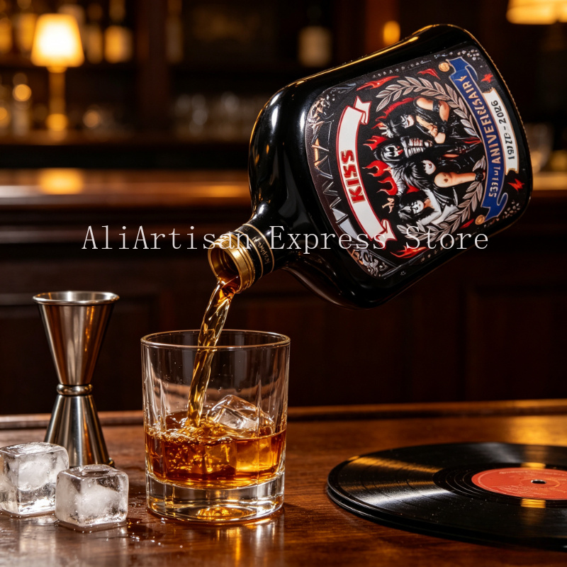 Rock‑Music Inspired Whiskey De - огляд і ціна Vintage Collectible Liquor Bottles