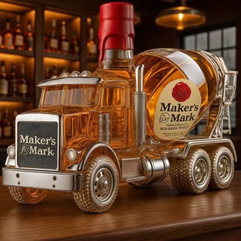 Vintage Truck Design Glass Whi - огляд і ціна Vintage Collectible Liquor Bottles