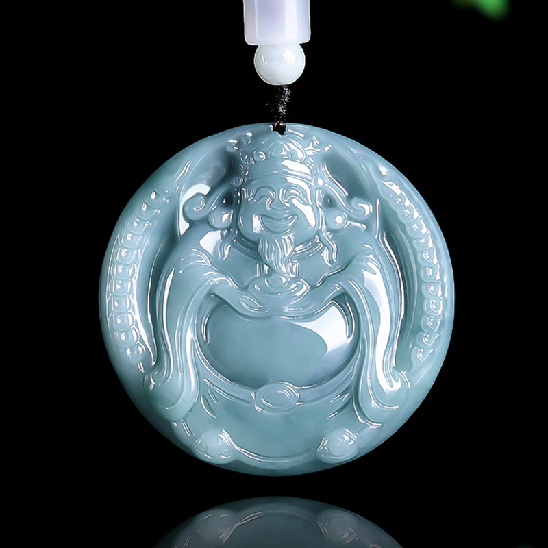 Burmese Jadeite God of Wealth  - огляд і ціна Vintage Necklace