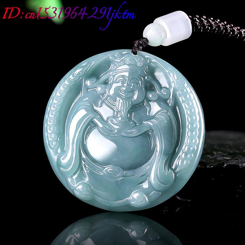 Burmese Jadeite God of Wealth  - огляд і ціна Vintage Necklace
