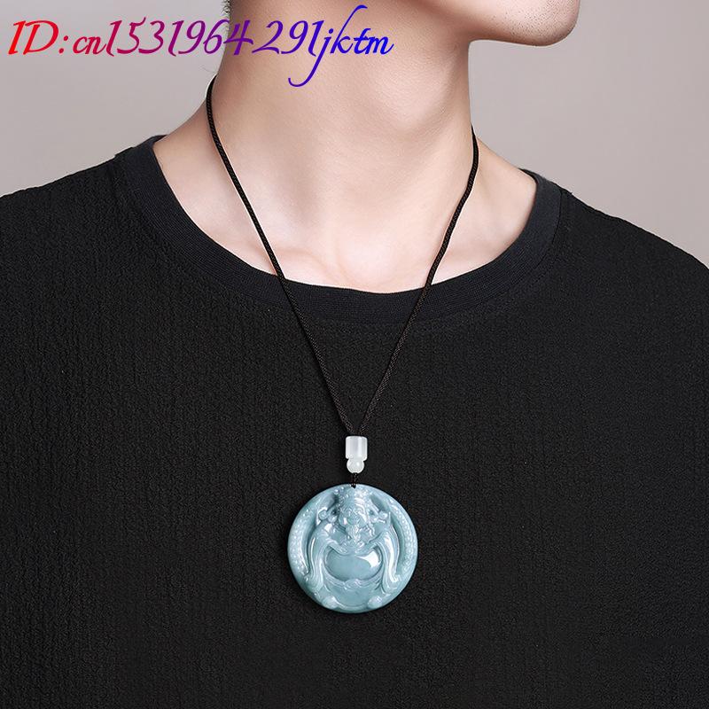Burmese Jadeite God of Wealth  - огляд і ціна Vintage Necklace