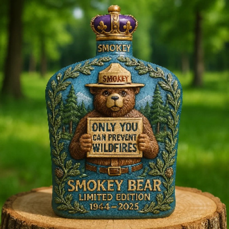 Smokey Bear Fire Prevention Wh - огляд і ціна Vintage Collectible Liquor Bottles