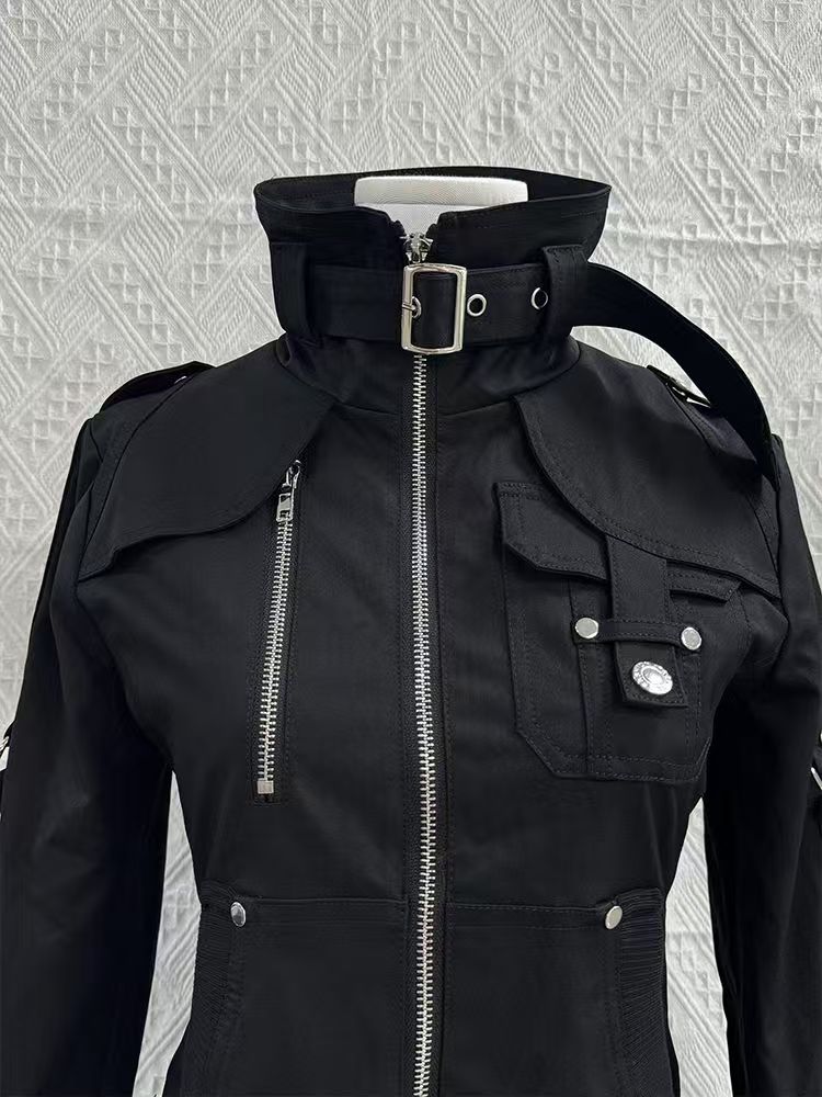 Y2K Gothic Black Slim Double Z - огляд і ціна Vintage Zip Hoodie