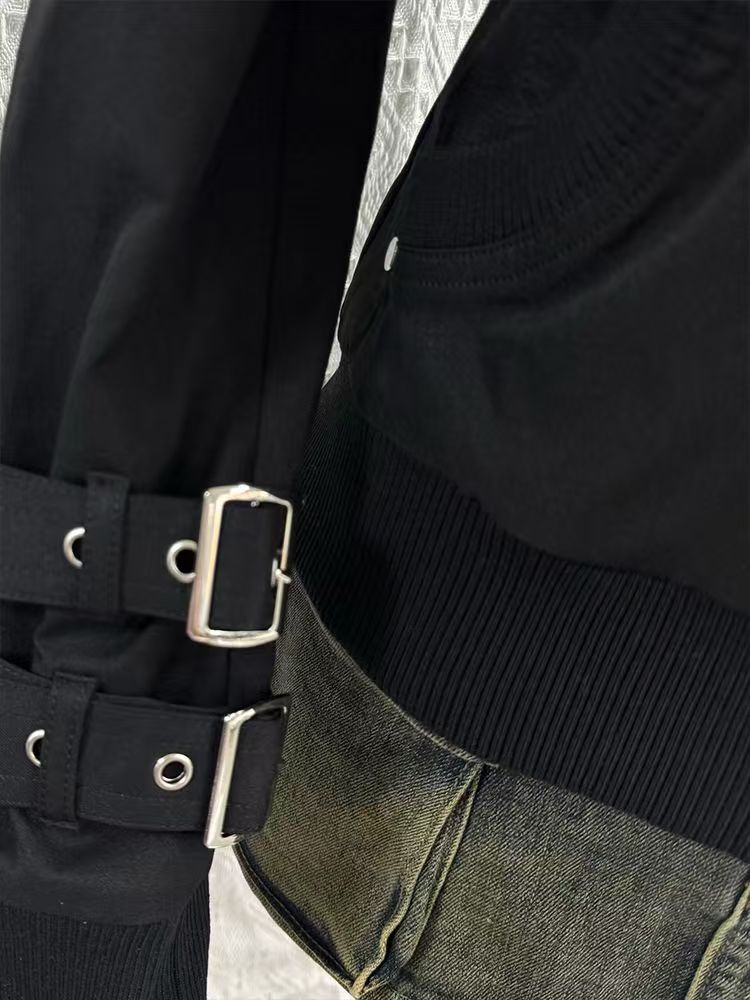 Y2K Gothic Black Slim Double Z - огляд і ціна Vintage Zip Hoodie