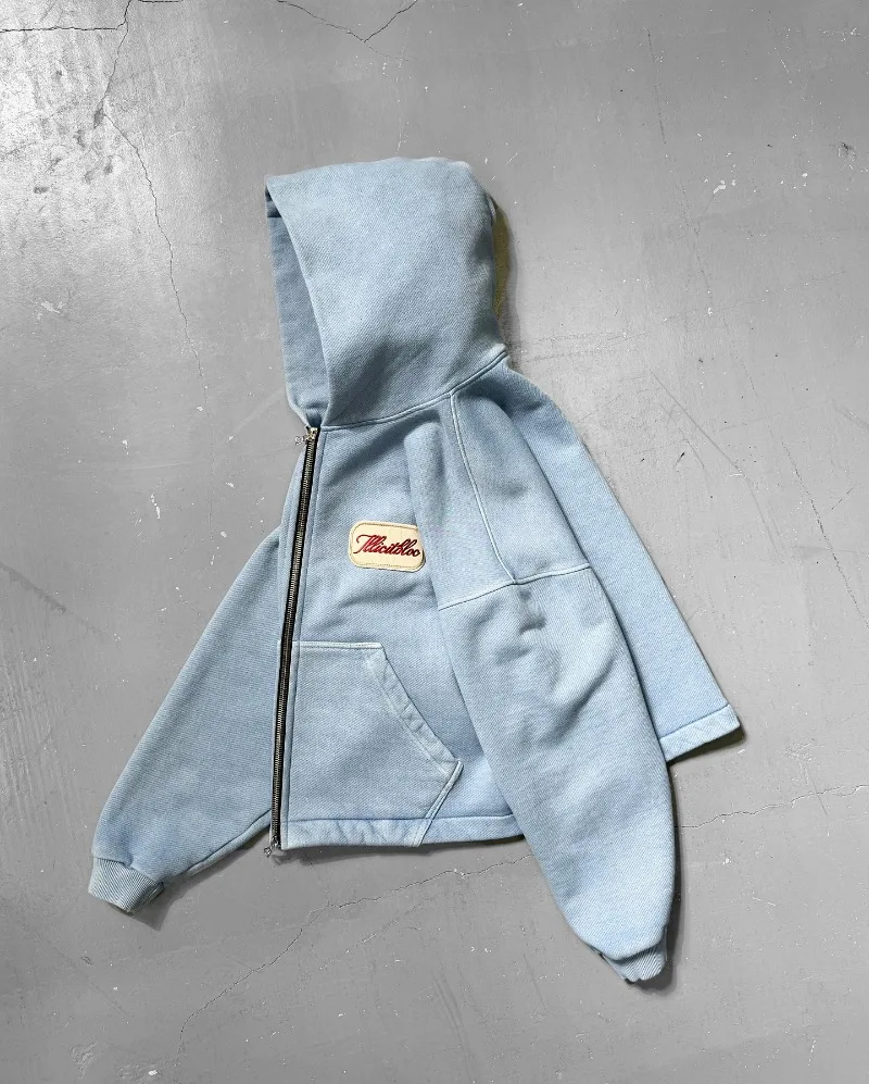 Y2K Fashion New Letter Embroid - огляд і ціна Vintage Zip Hoodie