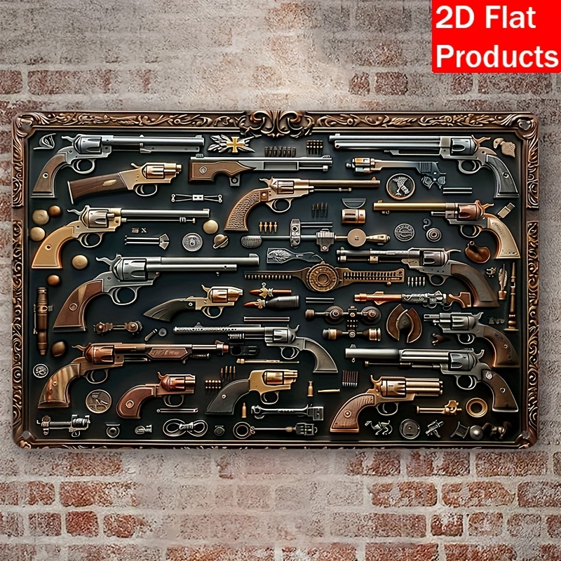2026 [Metal Decorative Plaque] - огляд і ціна Vintage Collectible Guns