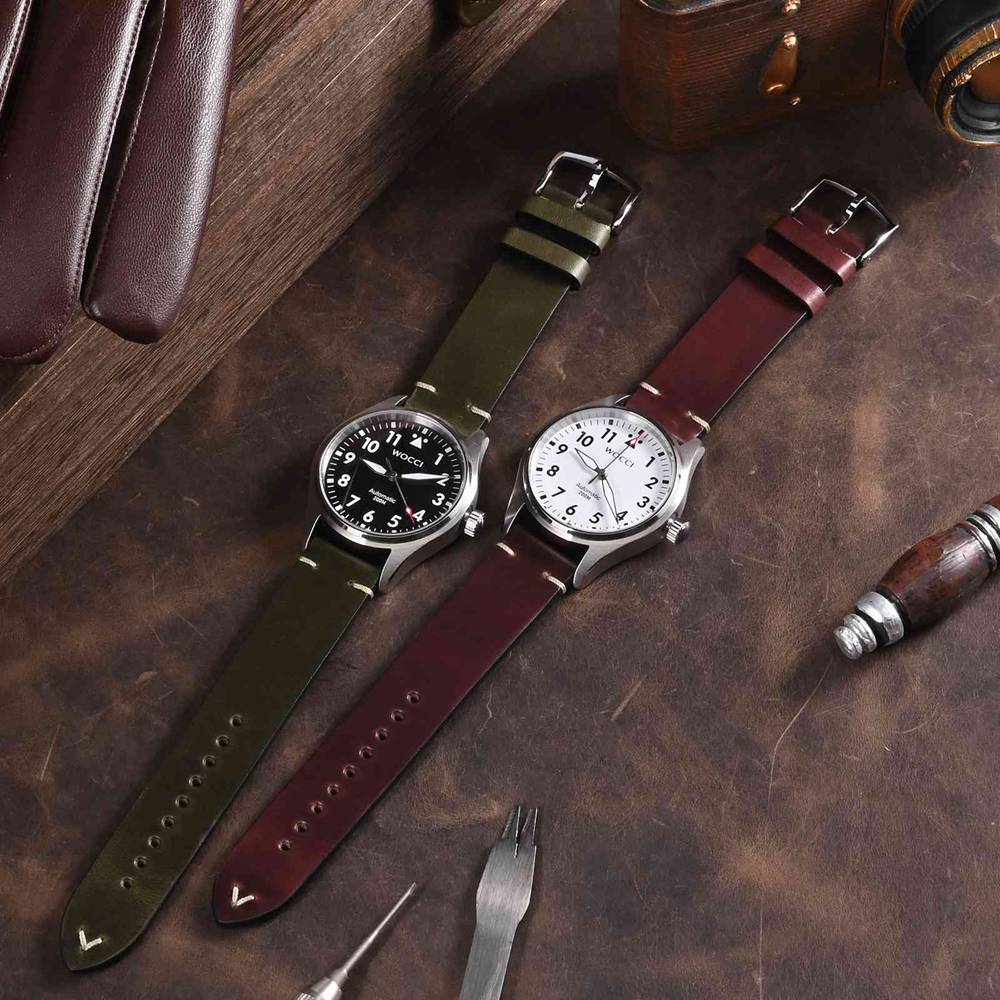 WOCCI Oil Wax Leather Watch St - огляд і ціна Vintage Collectible Pins